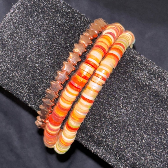 Clay handmade  bracelet set - Picture 1 of 2